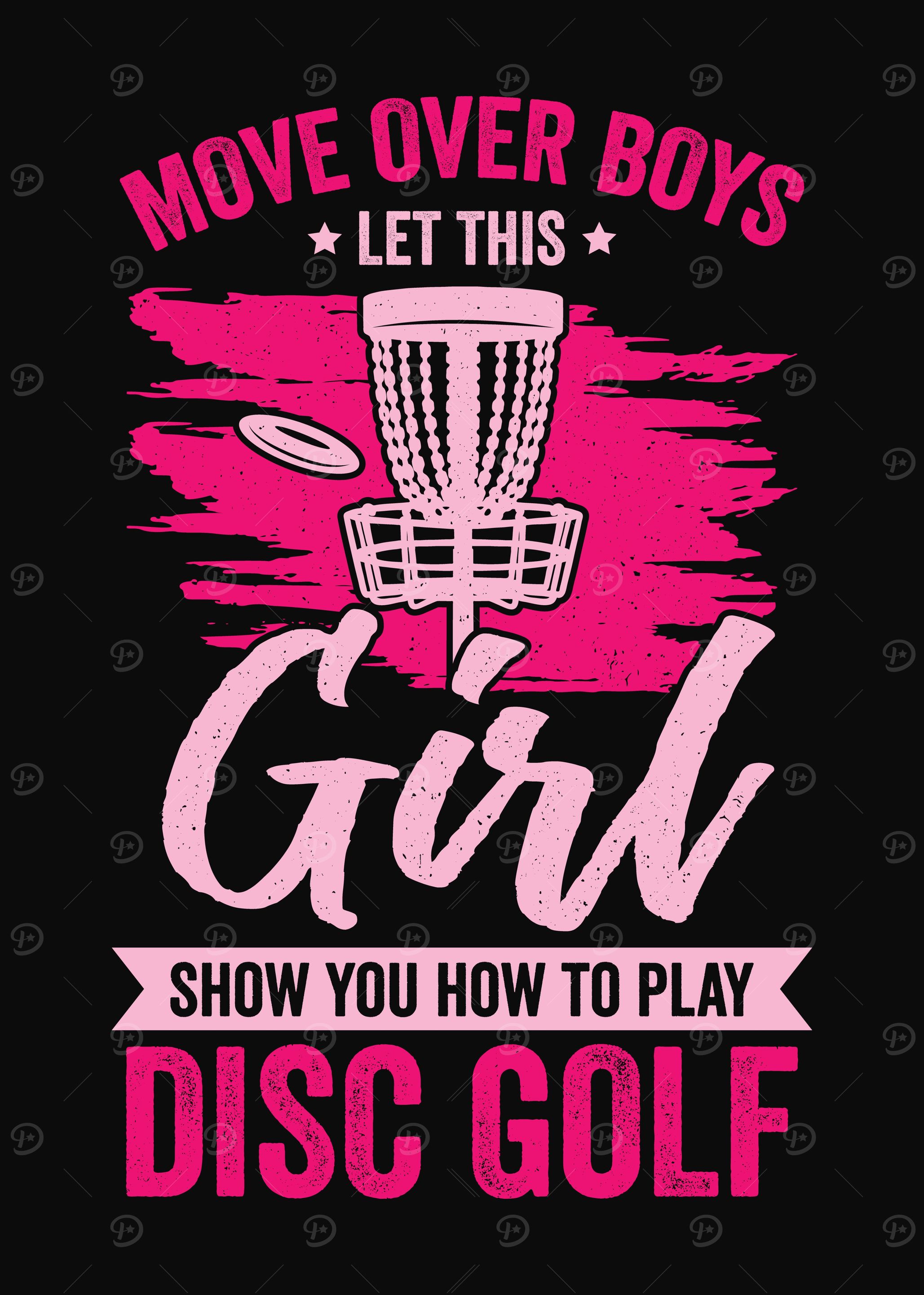 Disc Golf Girl Design