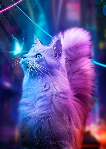 cat cyberpunk