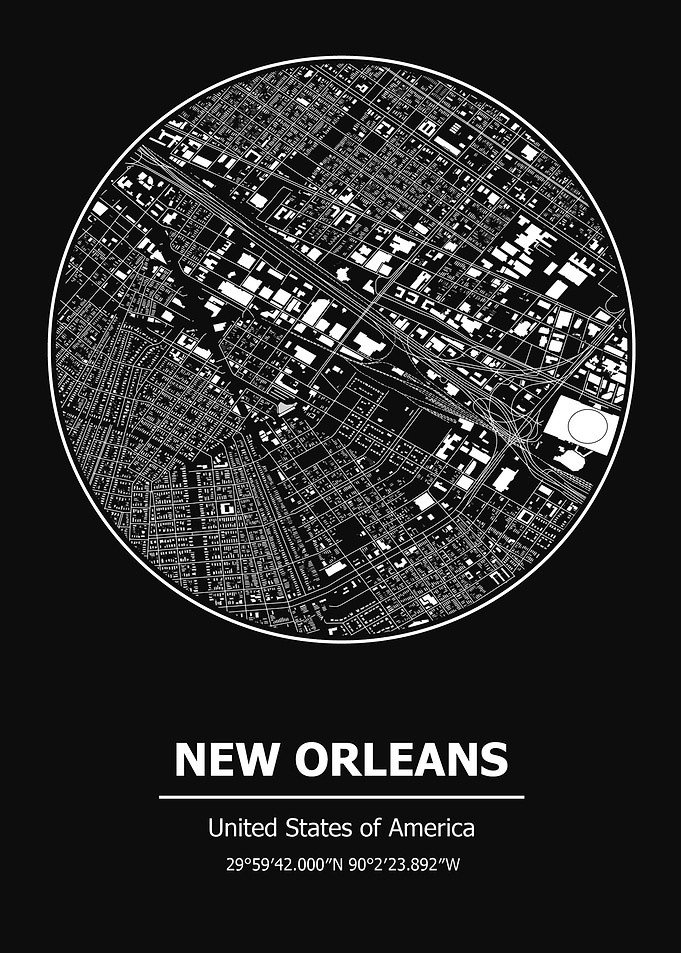 New Orleans City Map