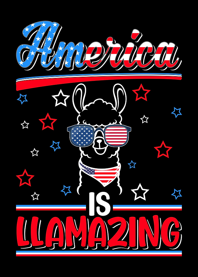 Llama USA 4th of July