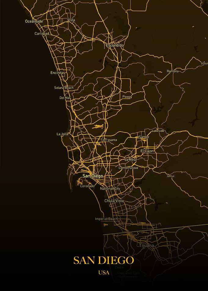 San Diego Gold Maps
