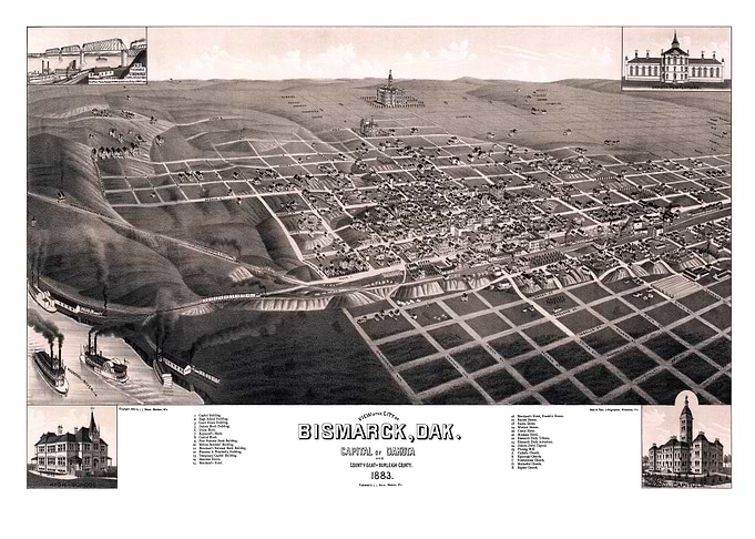 Map of Bismarck