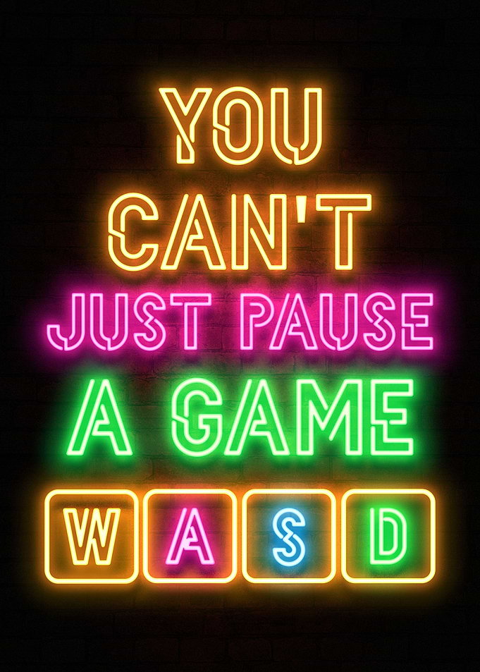 you cant just pause