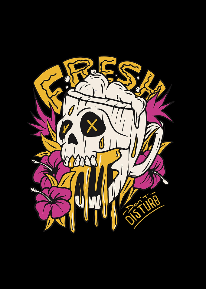 Skull Cartoon Beer Mug