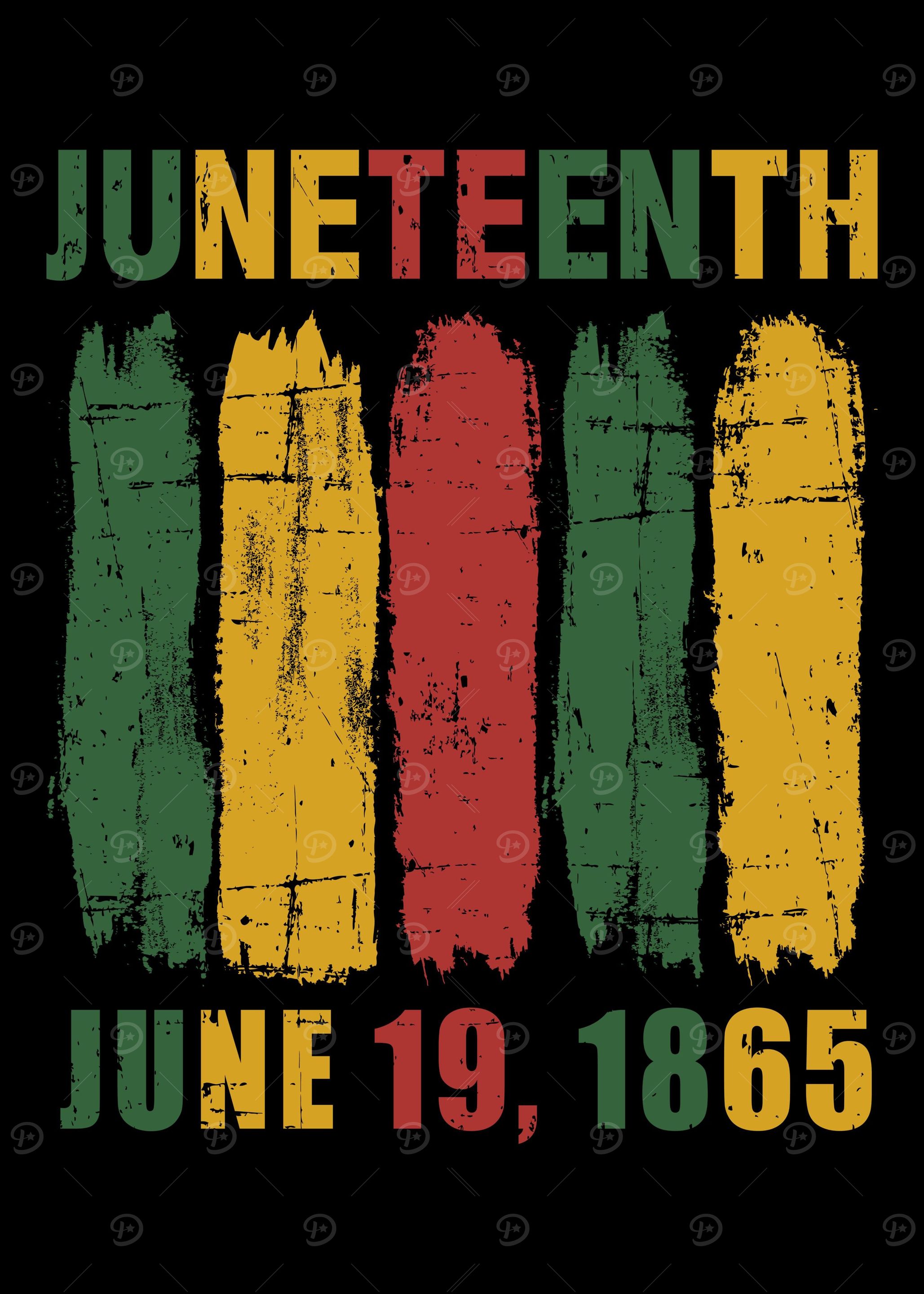Juneteenth african flag fo