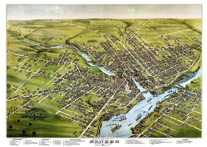 Map of Bangor Maine