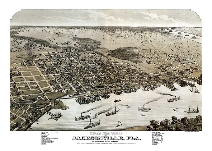 Map of Jacksonville