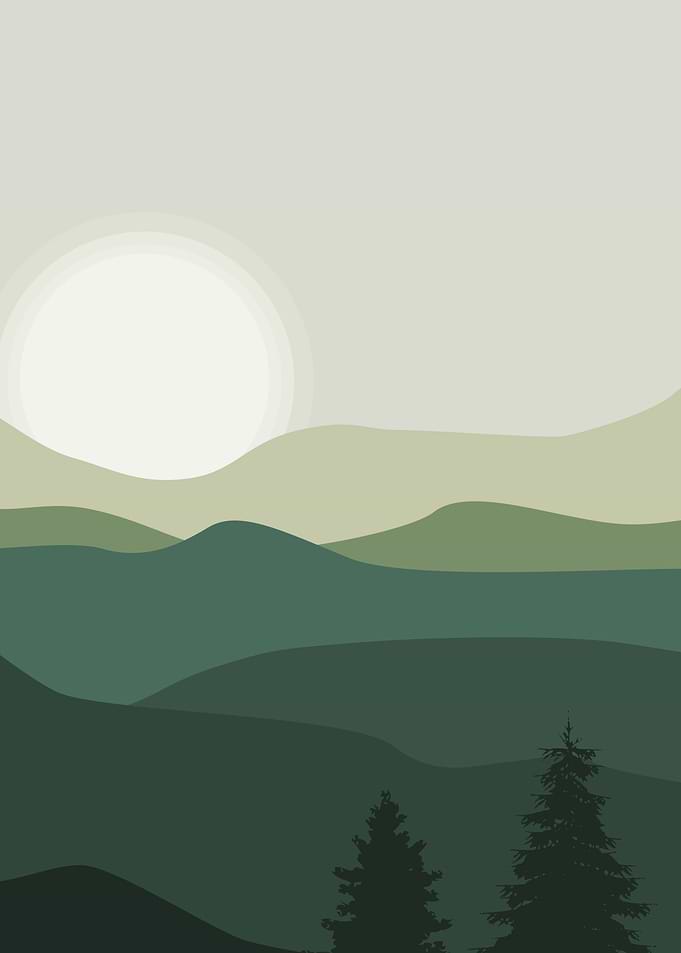 Nature sun mountain land