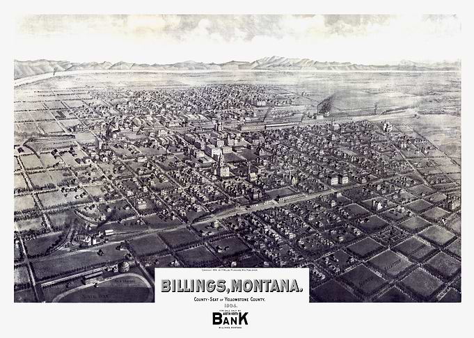 Map of Billings Montana