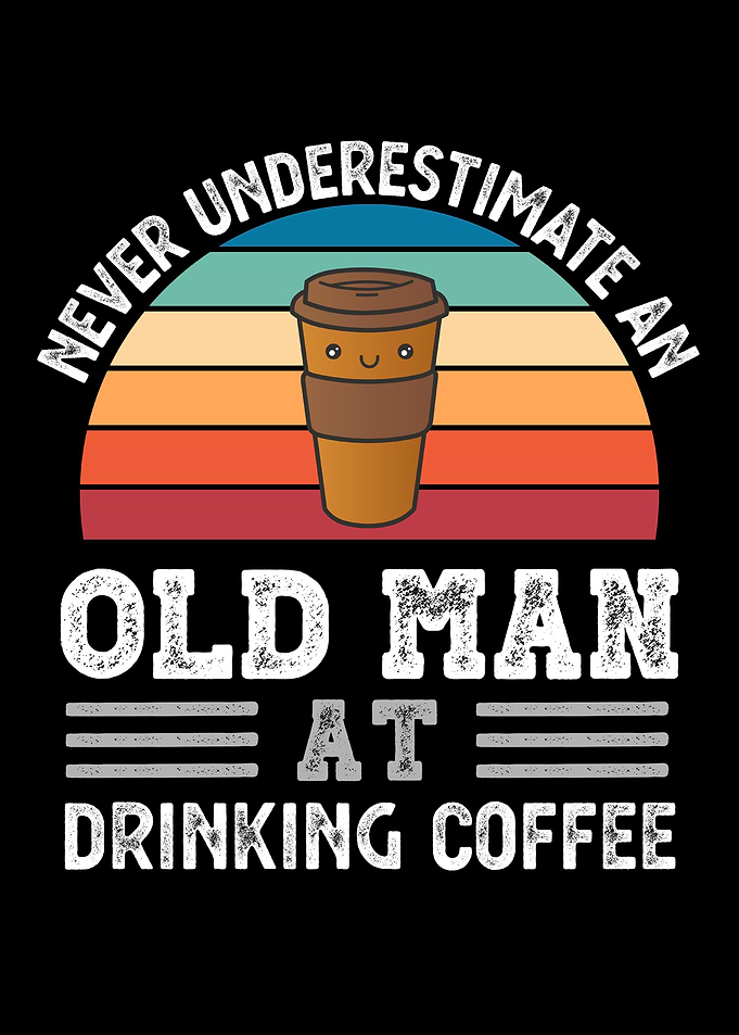 Old Man at Drinking Coffee