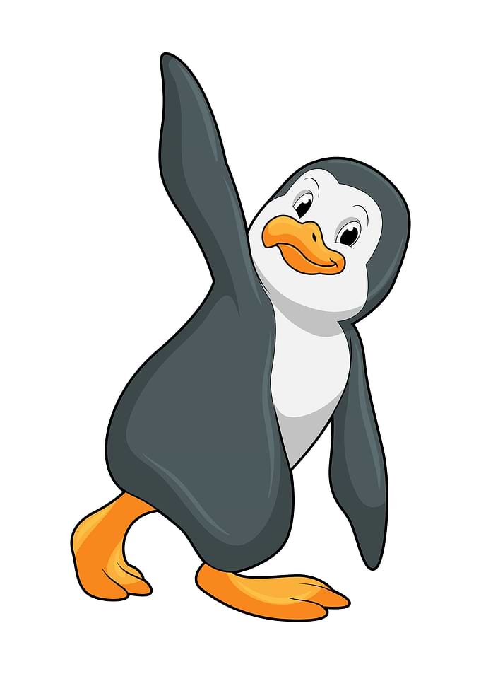Penguin Yoga Stretching
