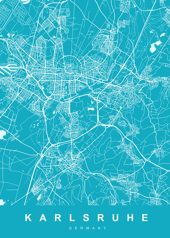 KARLSRUHE Map GERMANY