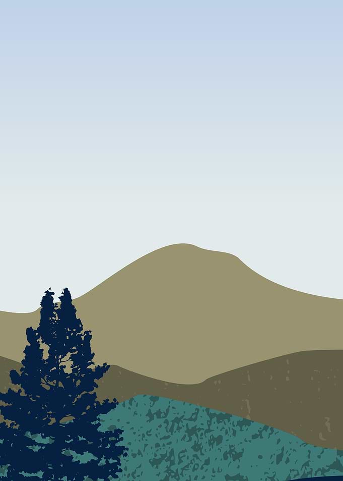 Mountain layer landscape