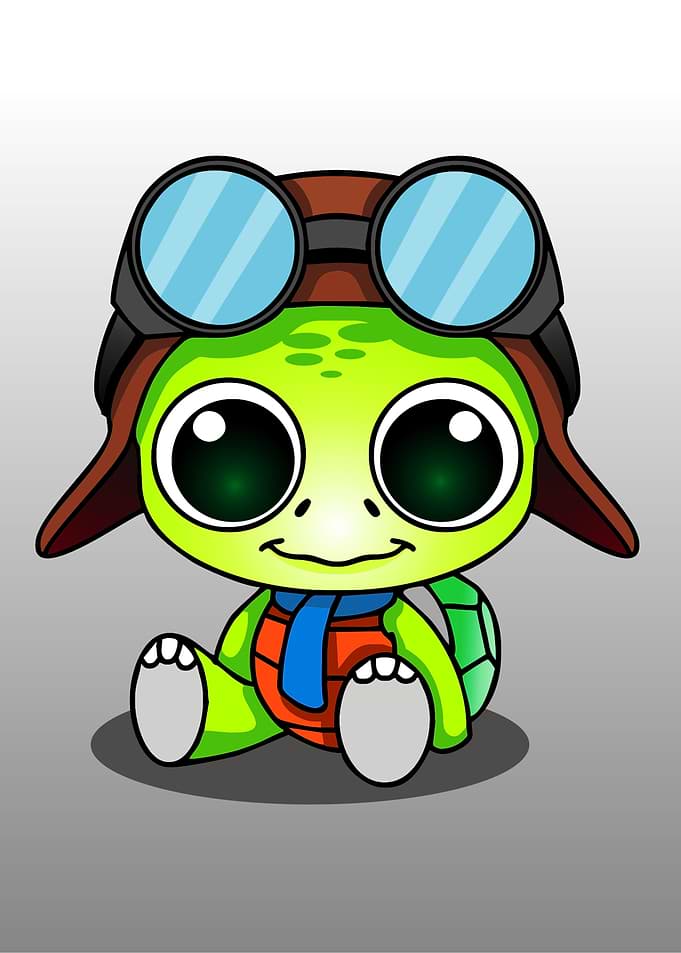 animal kid room turtle