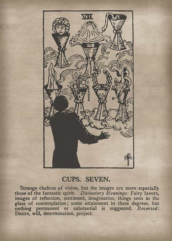 Cups Seven Tarot Card