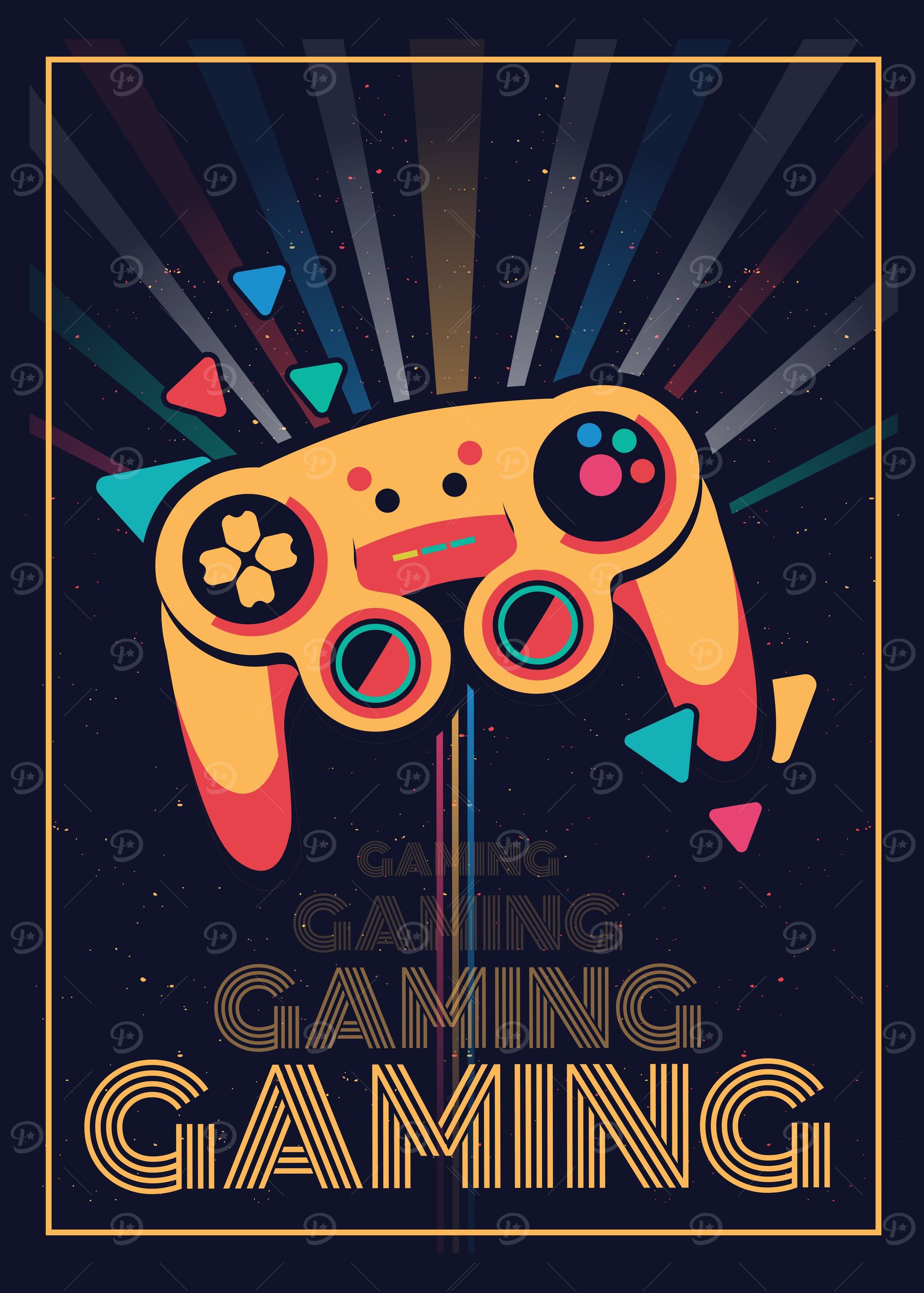 Retro 70s Gaming Gamer
