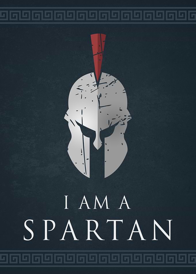 I Am A Spartan Helmet