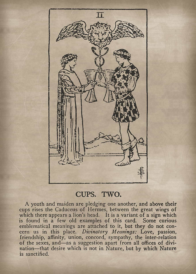 Cups Two Tarot Card