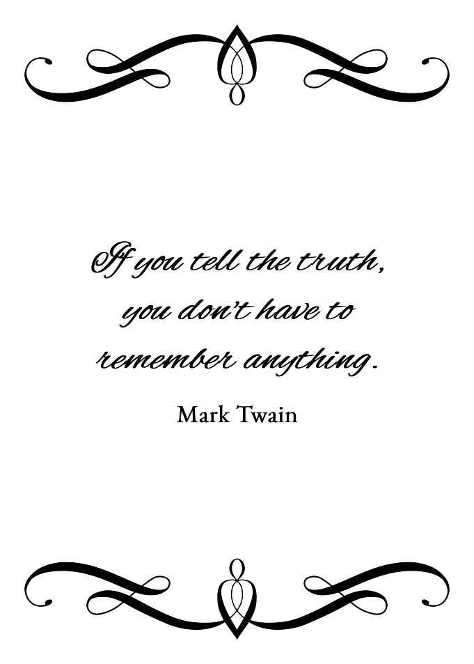 Just Tell the Truth