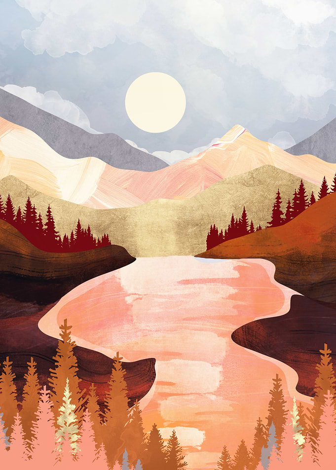 Mountain Forest Lake
