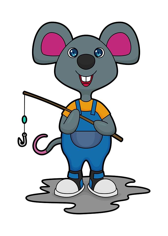 Mouse Fisher Fishing rod