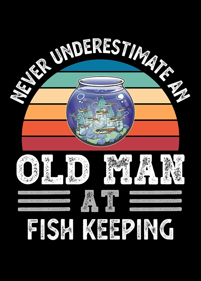 Old Man at Fish Keeping