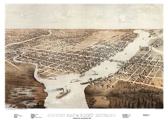 Map of Green Bay