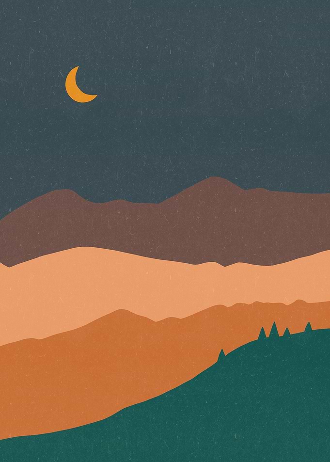 Landscape Minimalist Night
