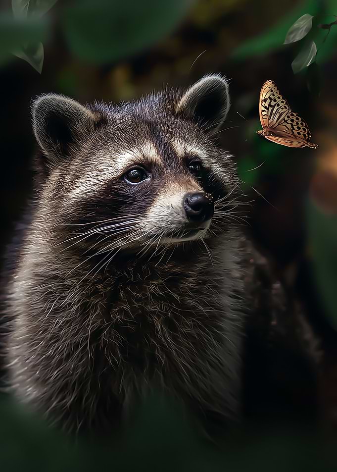 Surprised Raccoon