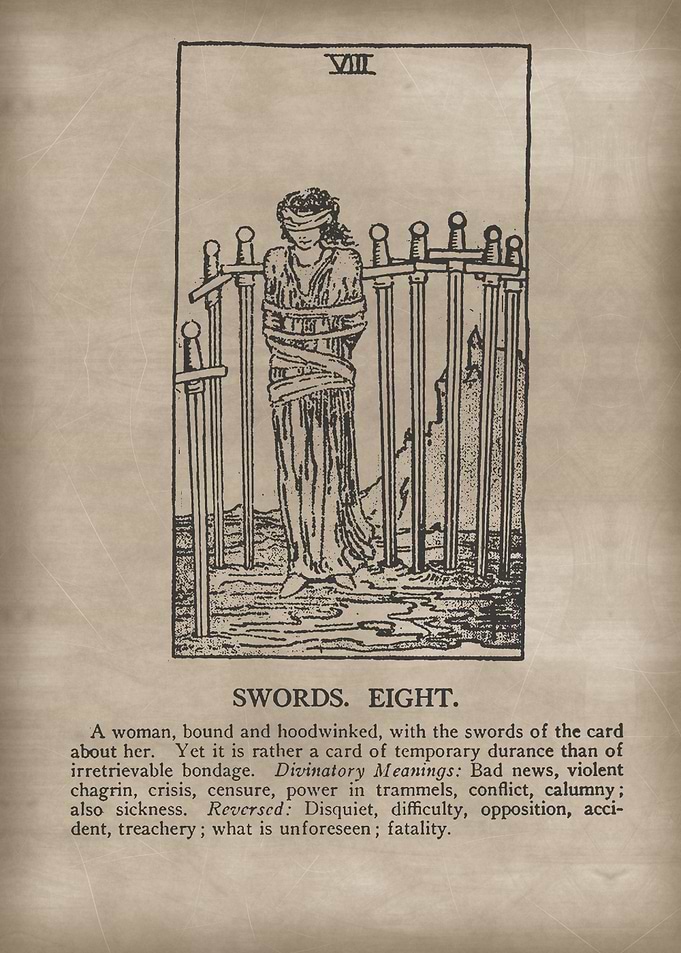 Swords Eight Tarot Card