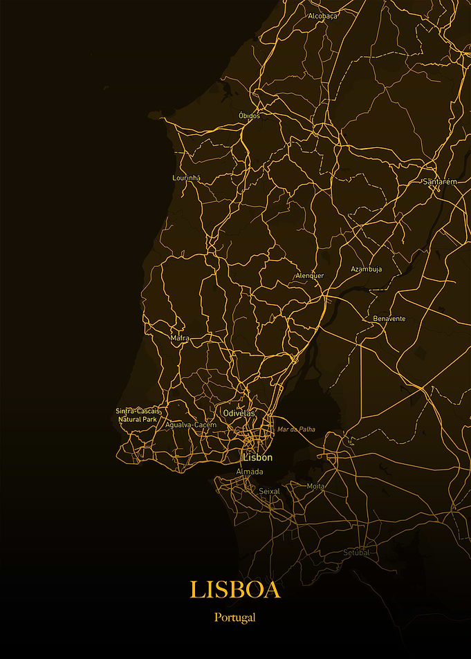 Lisboa Lisbon Gold Maps