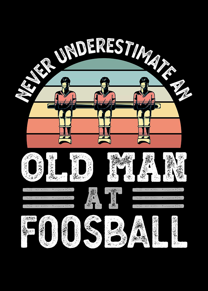 Old Man at Foosball