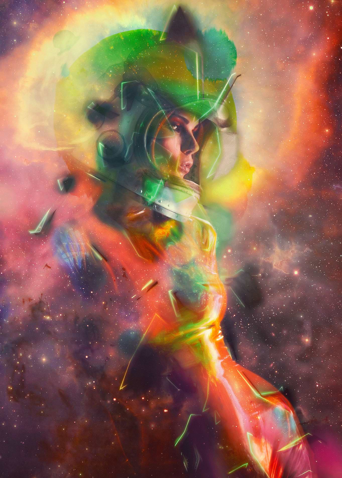 Beautiful Lady Astronaut