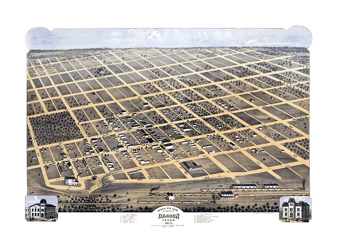 Mapa de Denison Texas