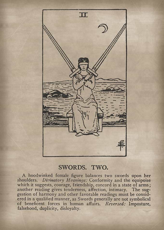 Swords Two Tarot Card