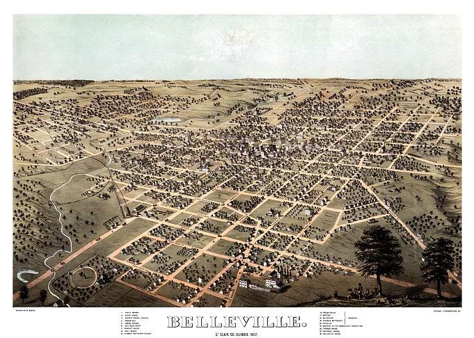 Map of Belleville