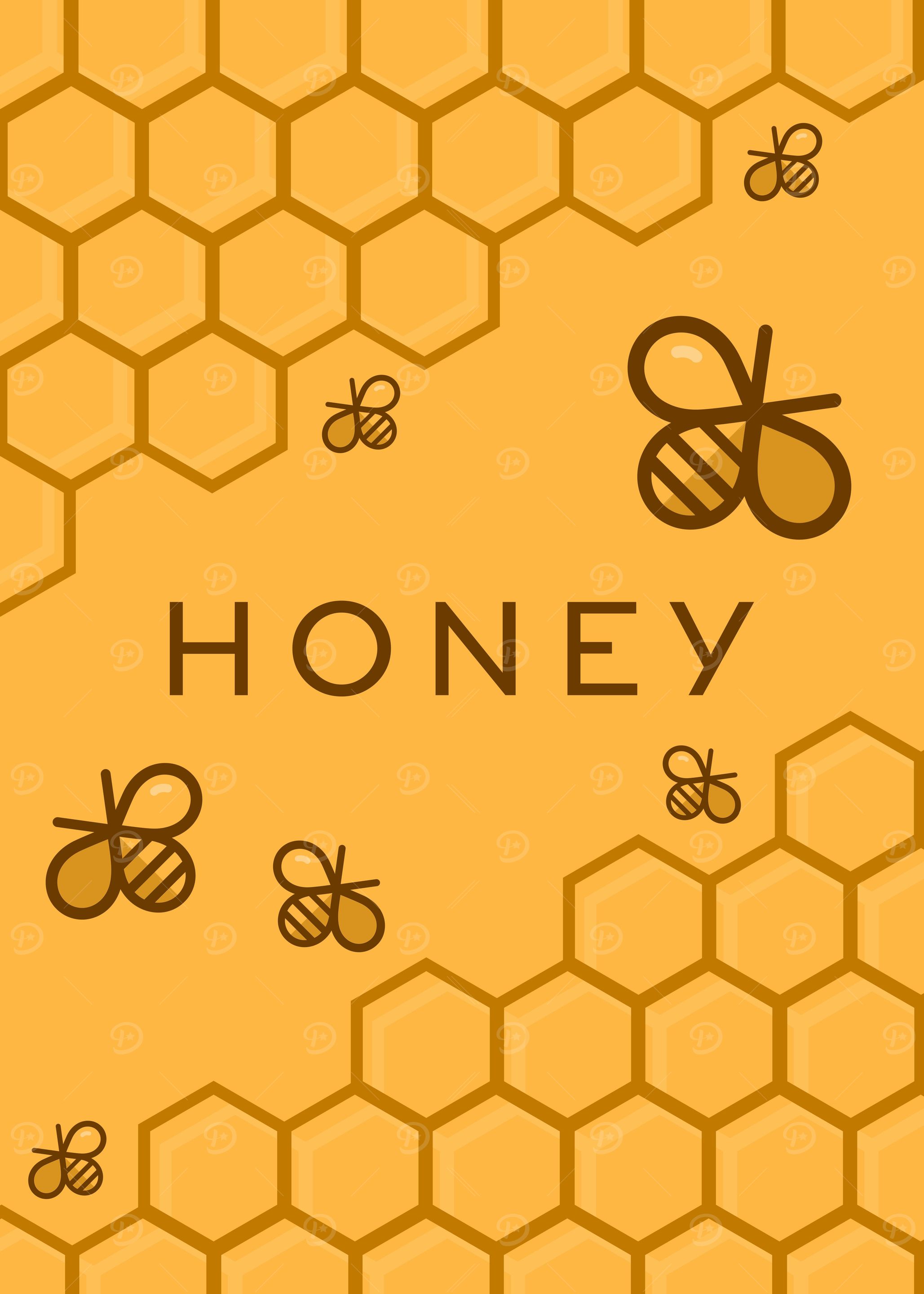 Honey Bee HoneyComb