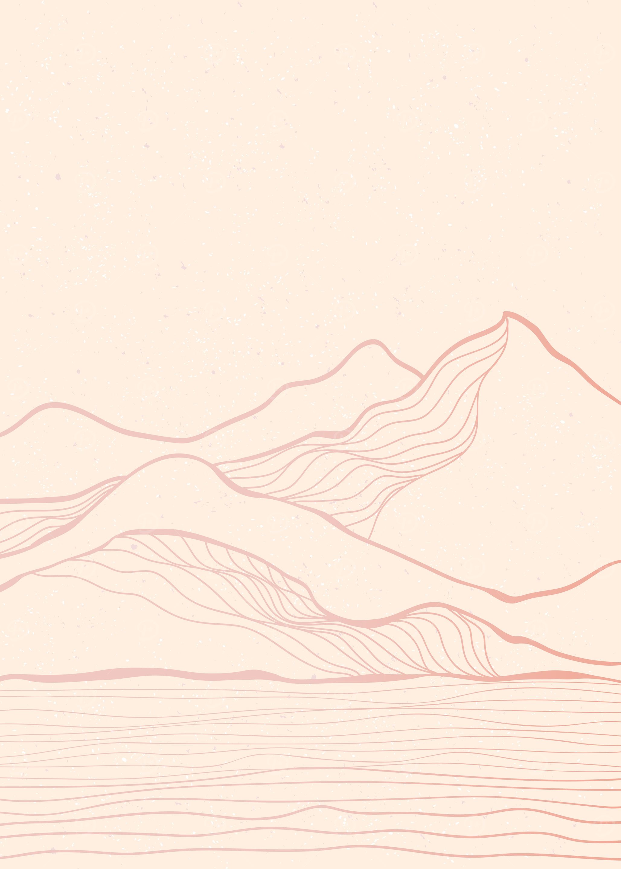 Minimalist Mountain art