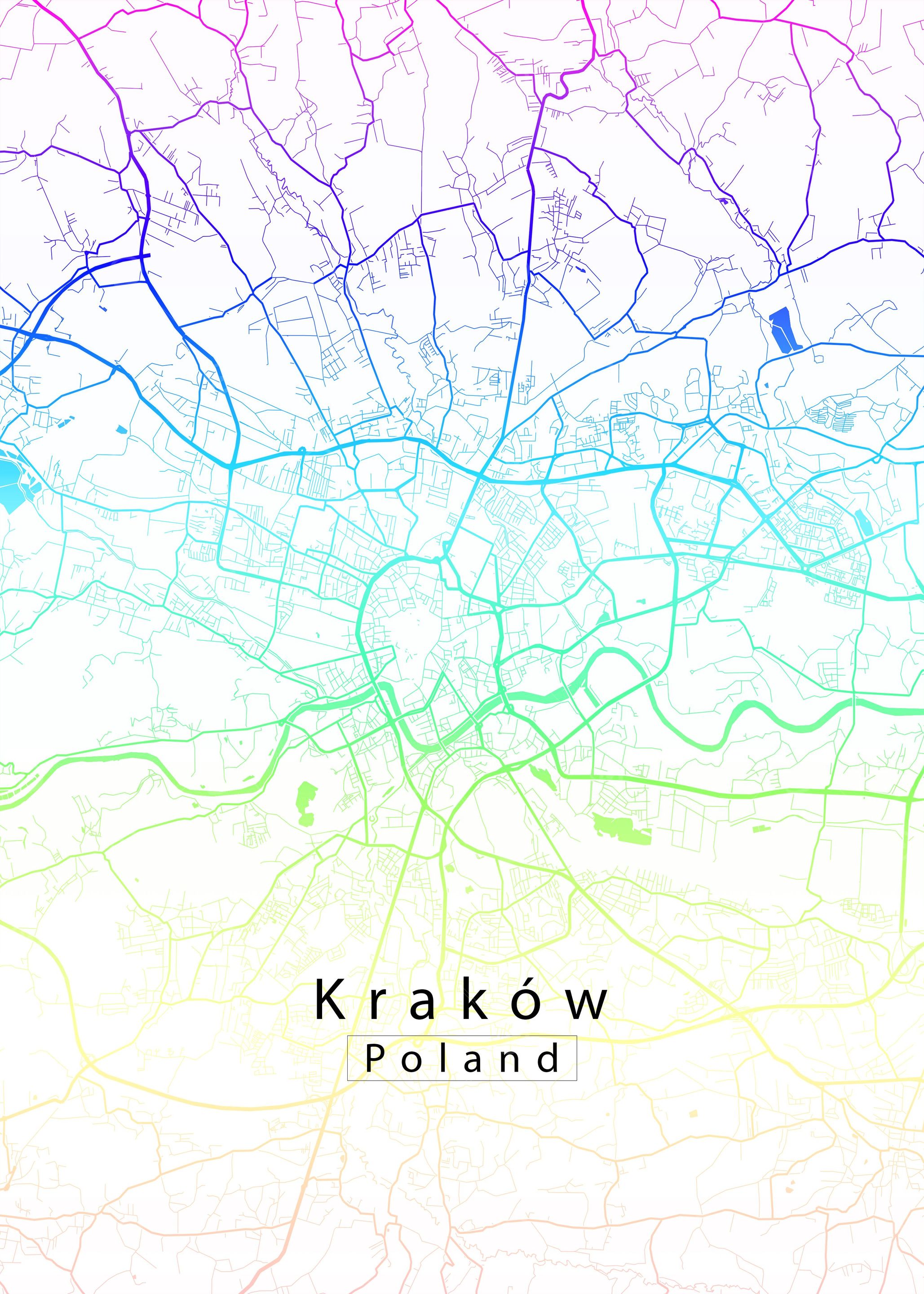 Krakow City Map