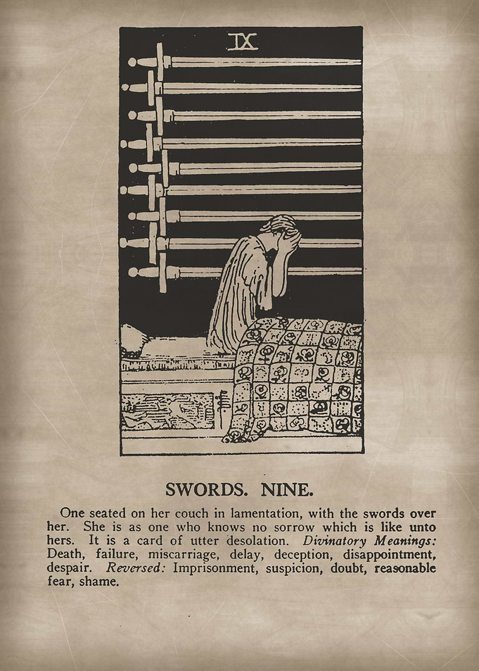 Swords Nine Tarot Card