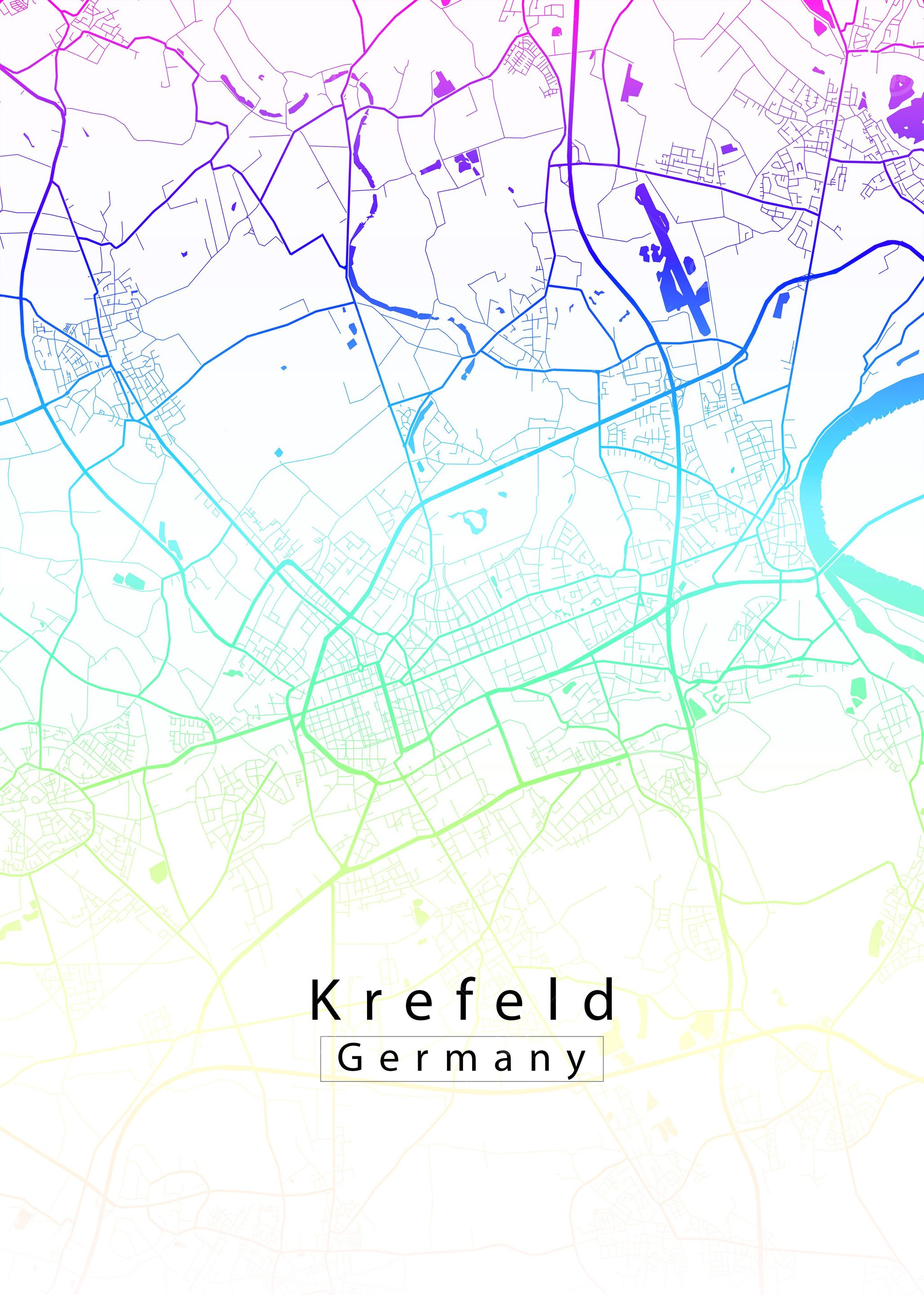 Krefeld City Map