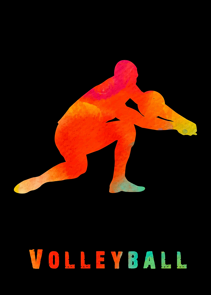 Volleyball Colorfull Plays