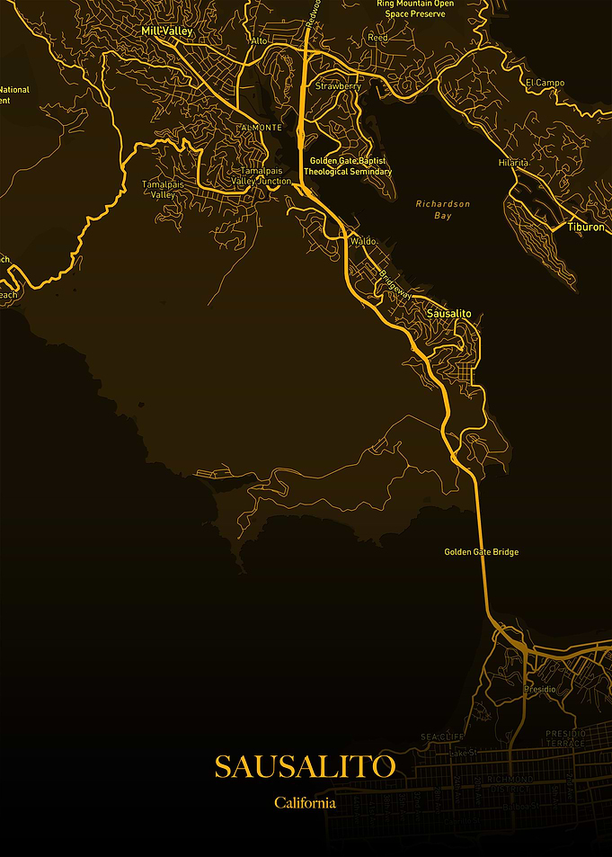 Sausalito Gold Maps