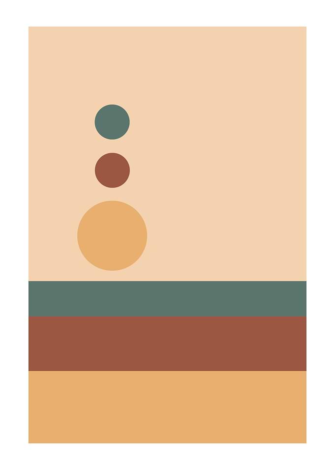 Bauhaus circle line shapes