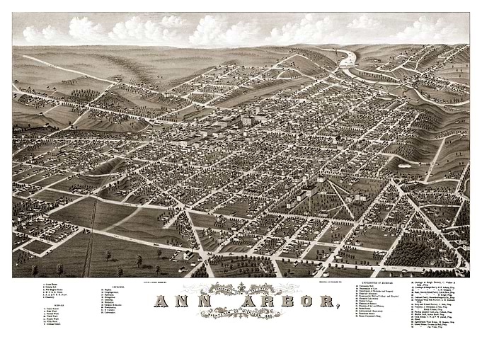 Map of Ann Arbor