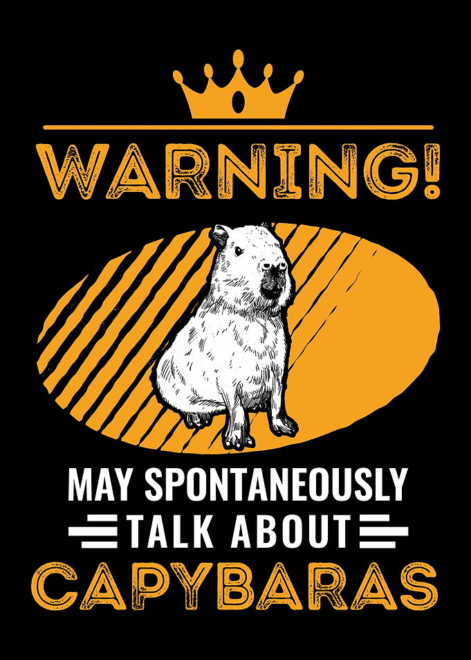 Warning Capybara Capibara