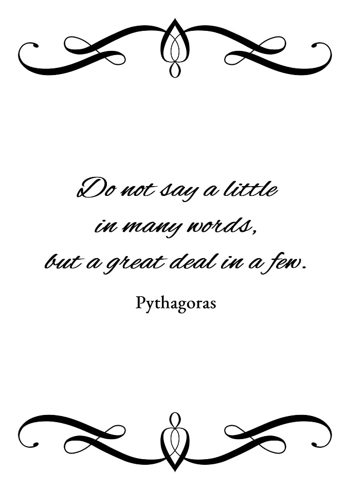 Few and Great Words