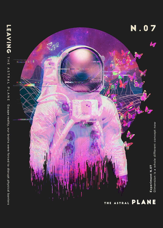 Surreal Astronaut Space