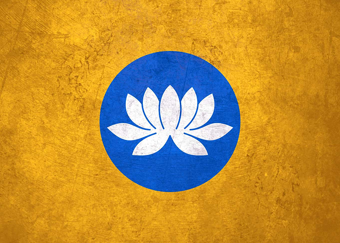 Flag of Kalmykia on Wall