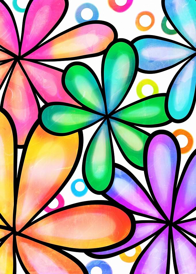 Watercolor Doodle Daisy 12